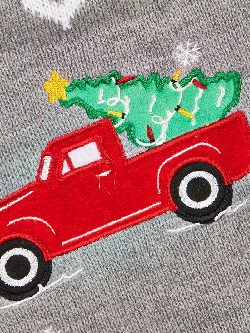 Cross Border Pet Clothes Santa Claus Sound Christmas Tree Car Elk Snowflake Gingerbread Man Dog Sweater Autumn Winter