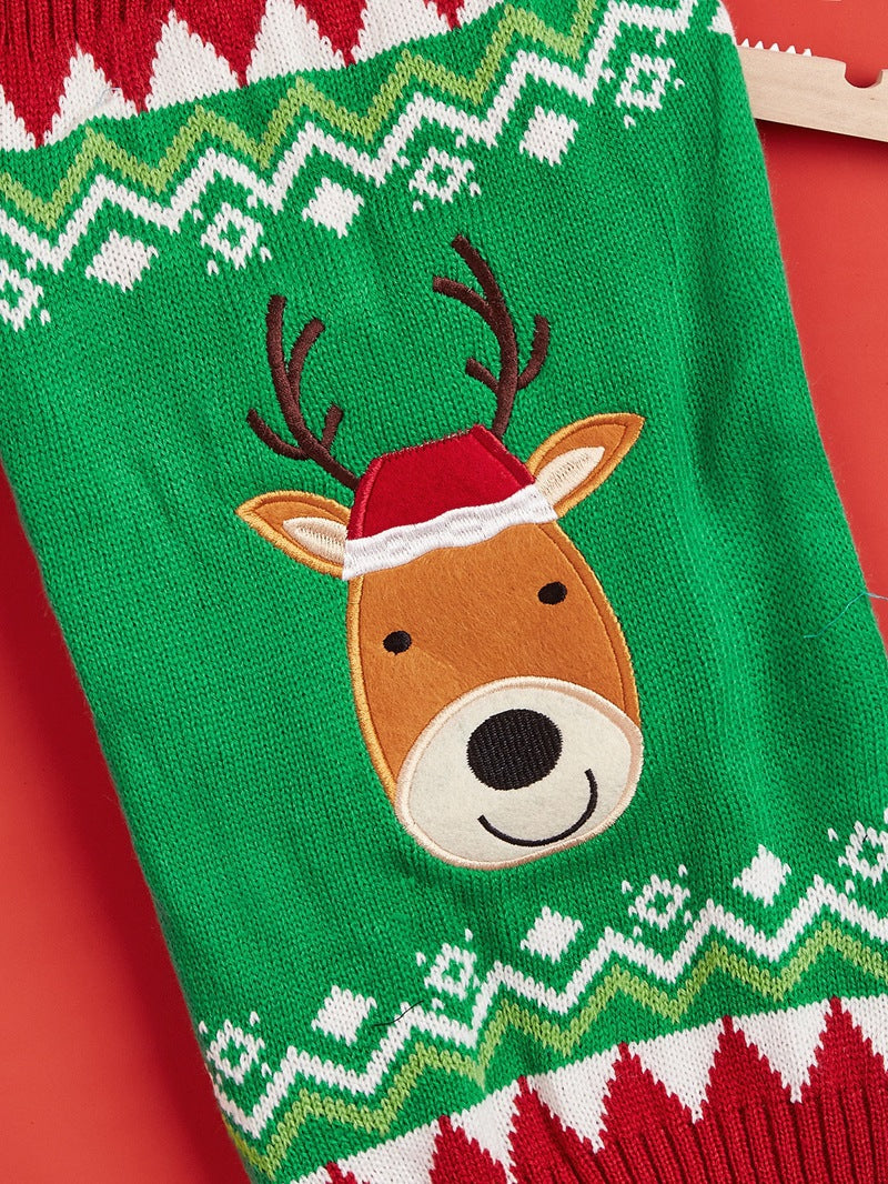 Cross Border Pet Clothes Santa Claus Sound Christmas Tree Car Elk Snowflake Gingerbread Man Dog Sweater Autumn Winter